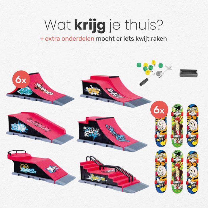 Fingerboard skatepark - 6 Ramps