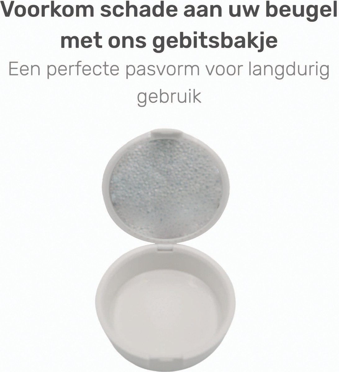 Gebitsbakje - Beugelbakje - Wit Met Spiegel