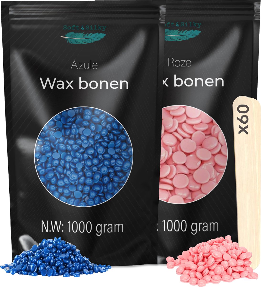 Soft & Silky Wax beans - 1000 gram