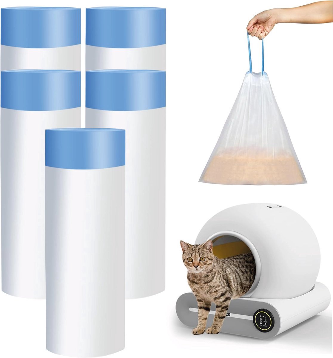 Automatische Kattenbak Zakken - 75 zakken
