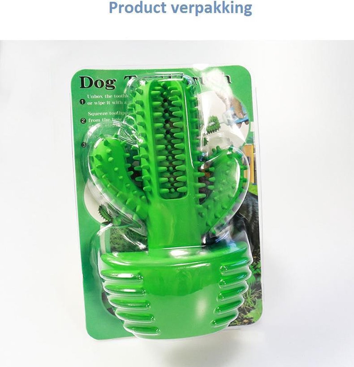 Tandenborstel Hond Melk Geur Smaak en Piep Honden Speelgoed Dog Toy - Cactus Kauwbotten Tandverzorging Hondenspeelgoed Hondenbot Kauwstaaf Tanden Puppy Hondenspeeltje Sterk Kauwspeelgoed - Dutchwide