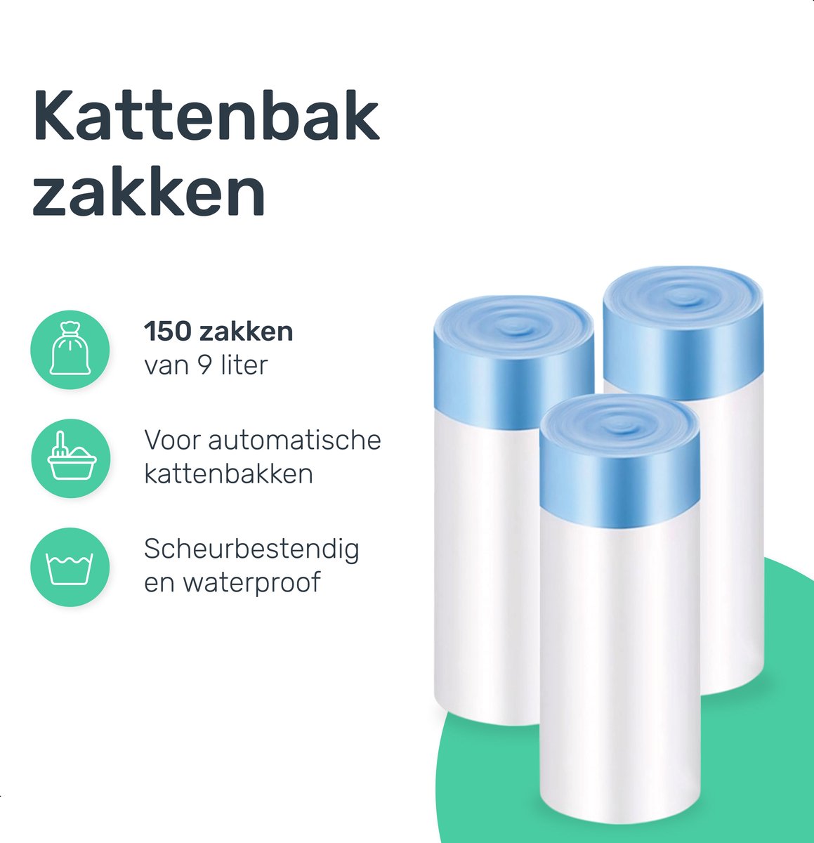 Automatische Kattenbak Zakken - 150 zakken