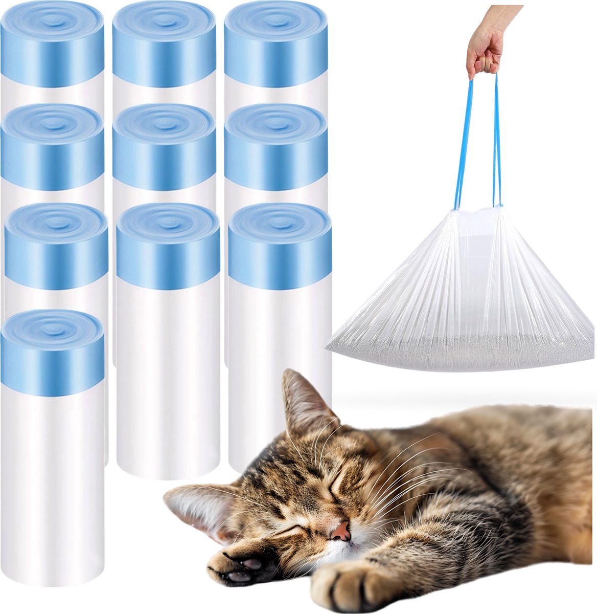 Automatische Kattenbak Zakken - 150 zakken