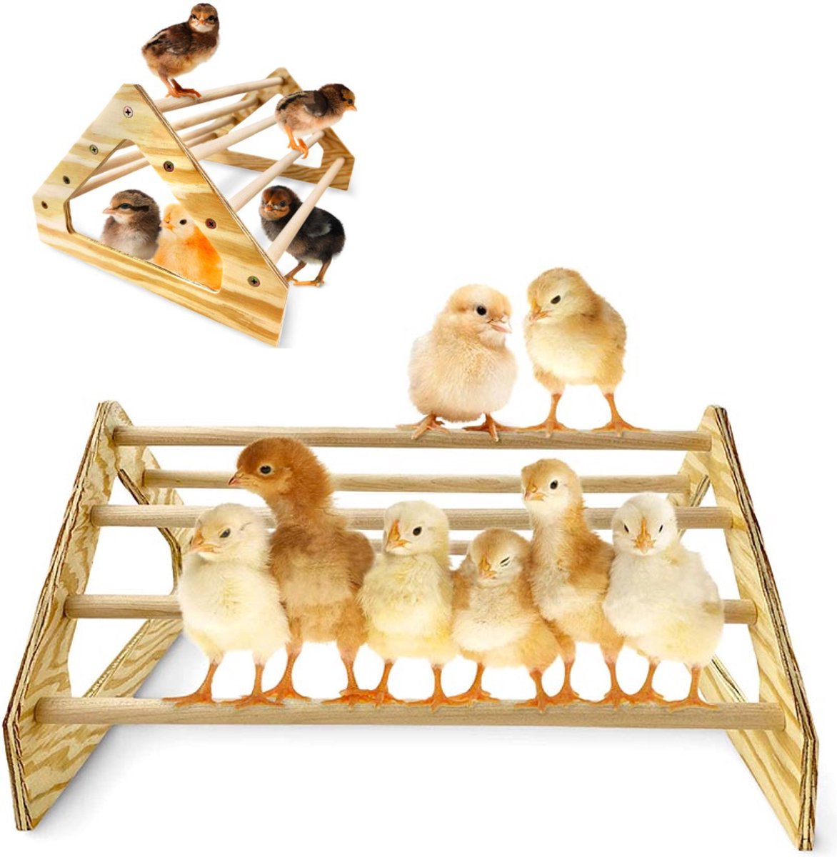 Zitstok kip - 45 cm breed - 20 kg draagkracht