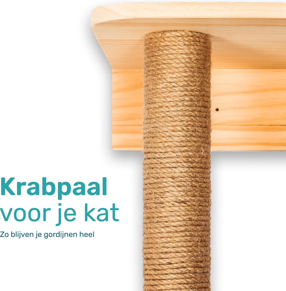 Katten klimmuur - Ladder krabpaal en huisje