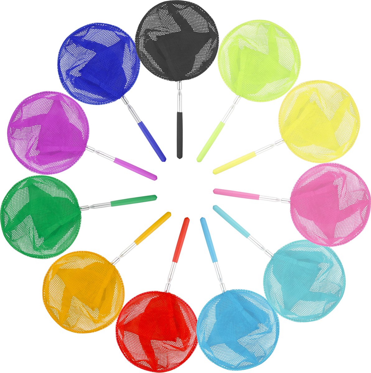 Dutchwide Schepnet - Vijver - Vis - Vlinder - Net - Uitschuifbaar - Kinderen - Zwembad - Visnetje - Schep - Netje - Kinder - Speelgoed