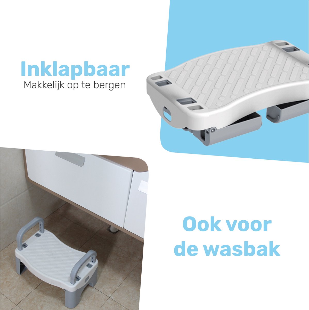 Opvouwbare kruk, inklapbare kruk, TÜV-getest, voor kinderen