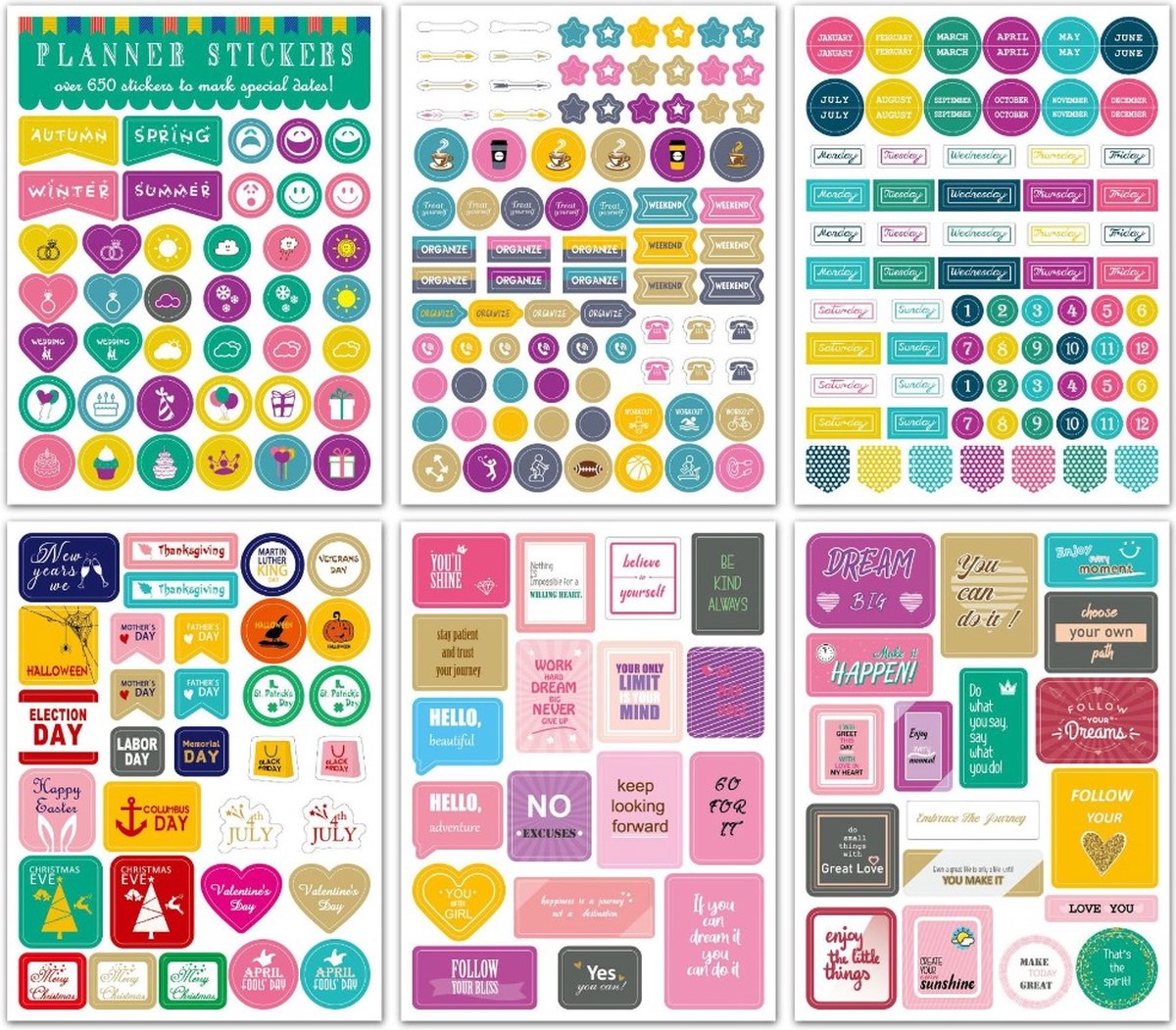 650 - Bullet journal - Stickers