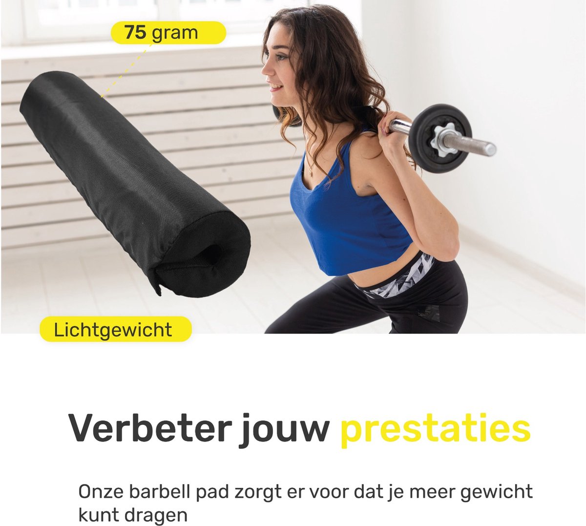 Barbell pad - Nekbeschermer - Klittenband
