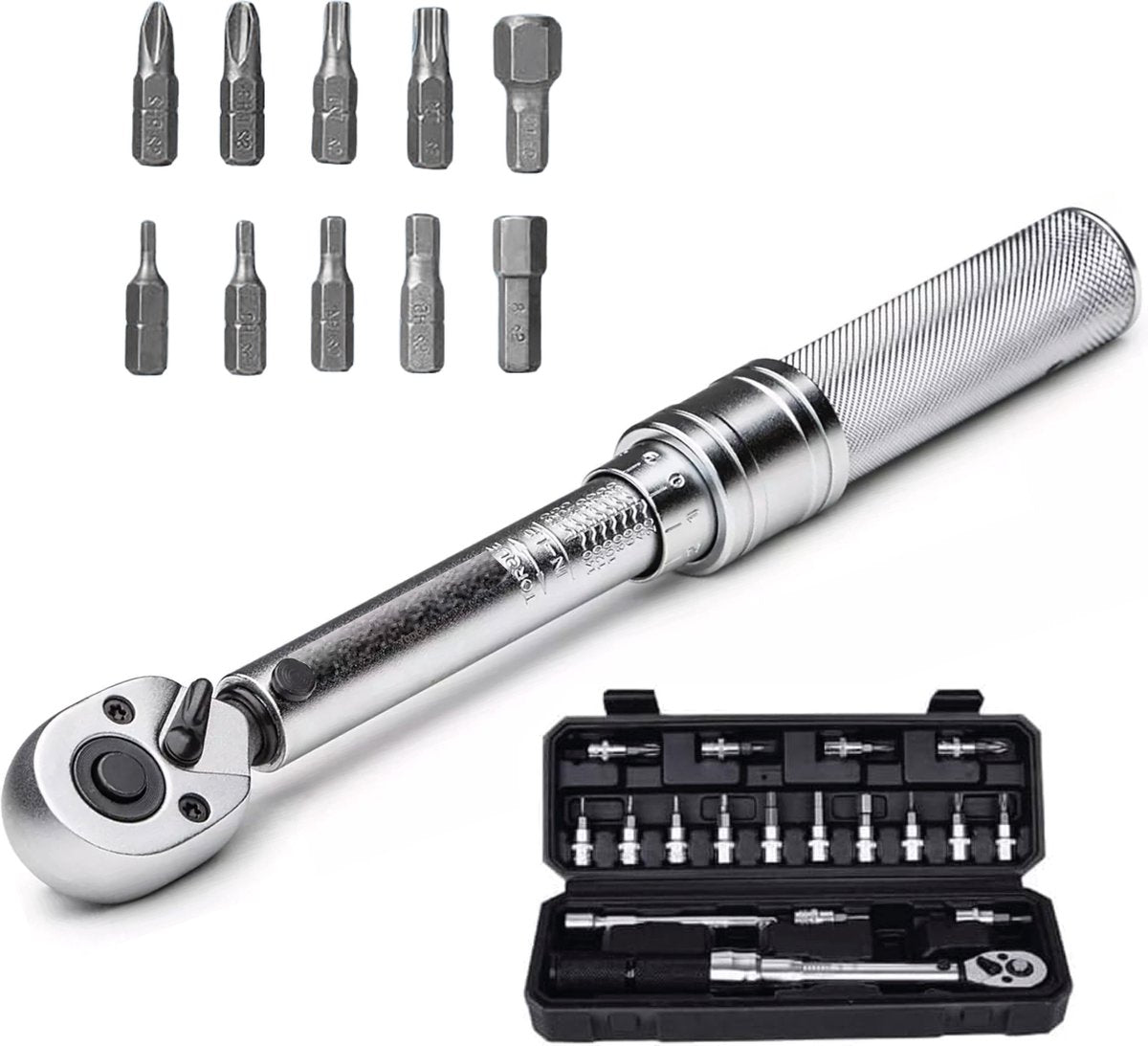 Momentsleutel 11 delige set – 2/24Nm