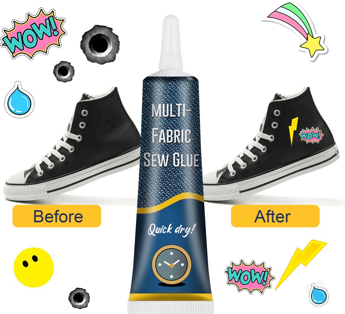 Textiellijm - 50ml - Watervast - Hobbylijm