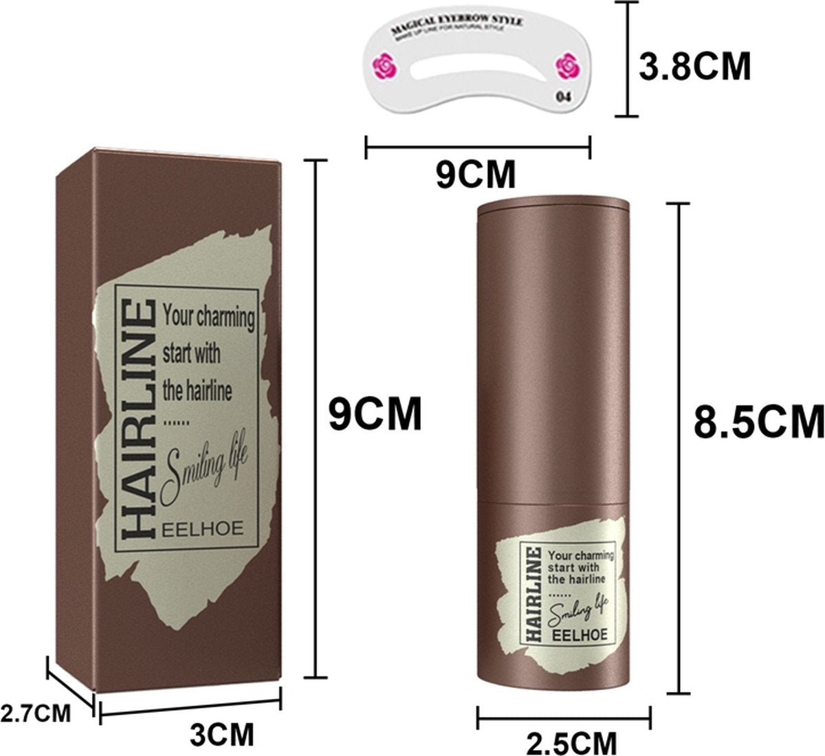 LBB Wenkbrauw stempel - Black - Brow stamp
