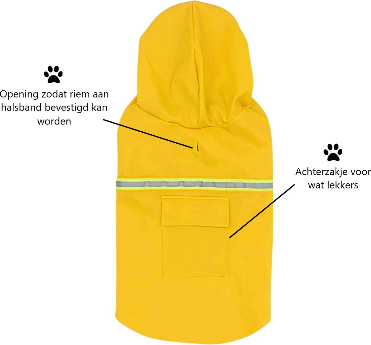 Dutchwide - Hondenjas - Regenjas Hond