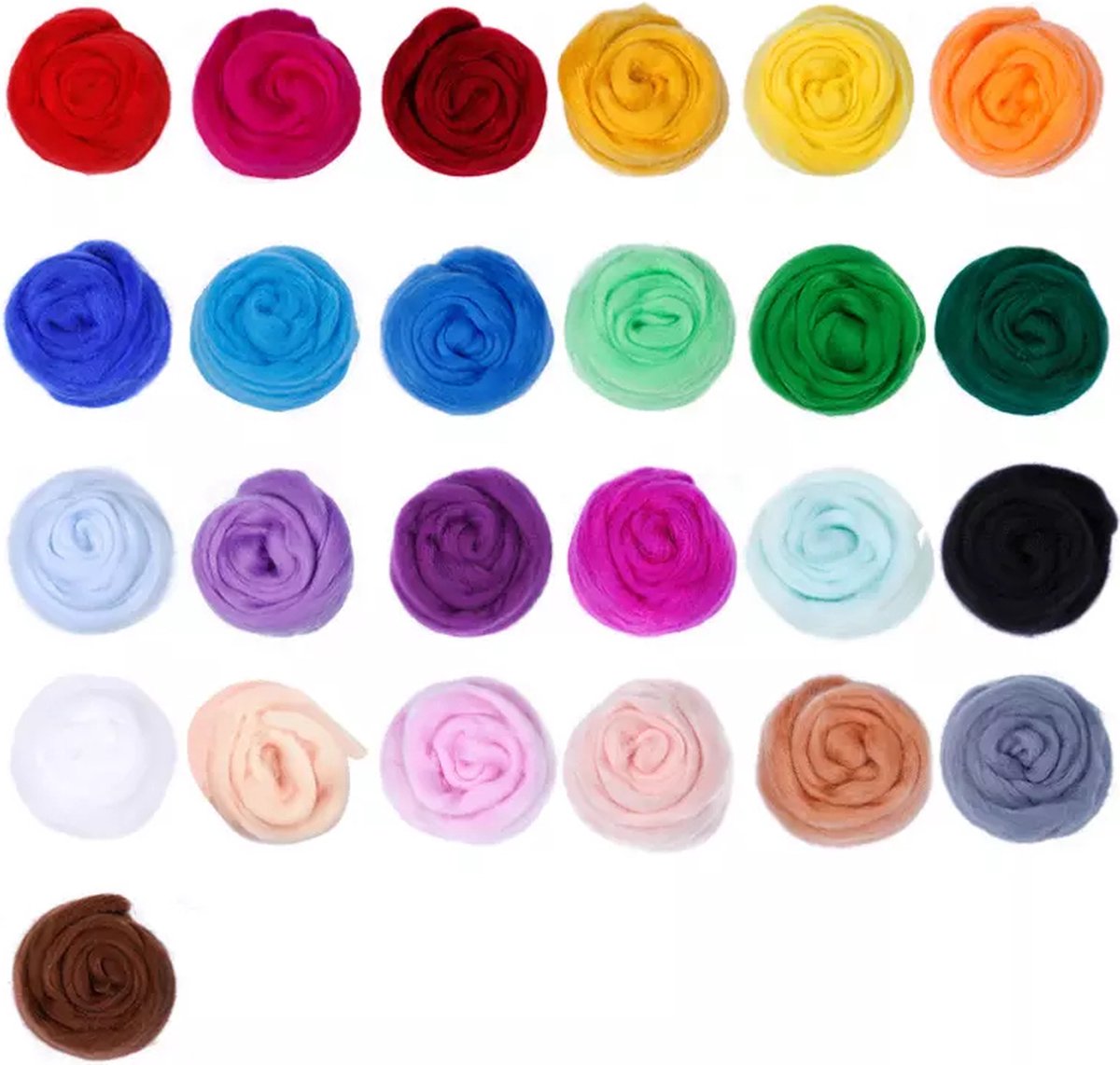 Naaldvilten - Starterset - 25 kleuren wol