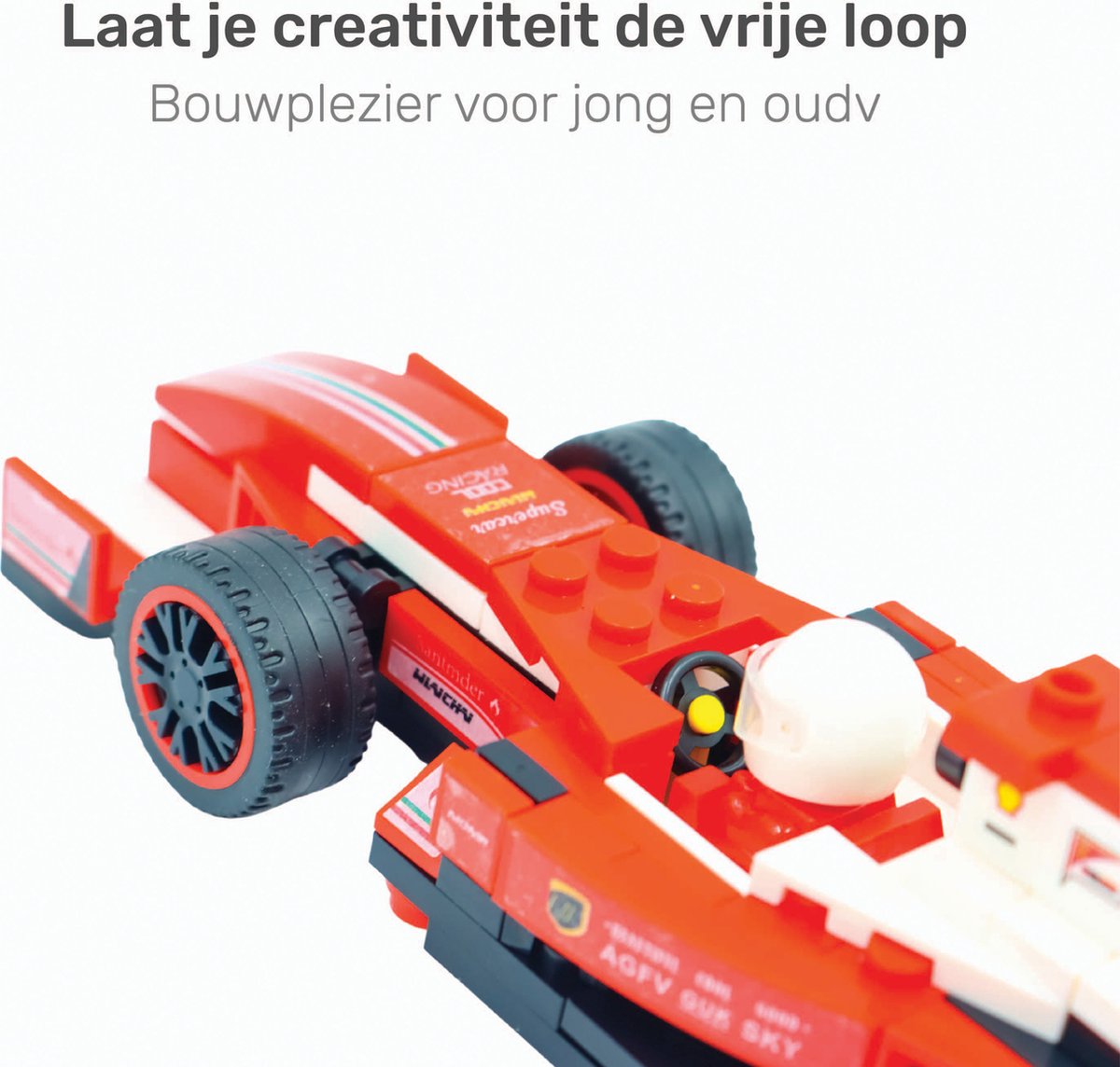 LBB Formule 1 race auto - 143 Bricks Bouwstenen