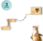 Katten klimmuur - Ladder krabpaal en huisje