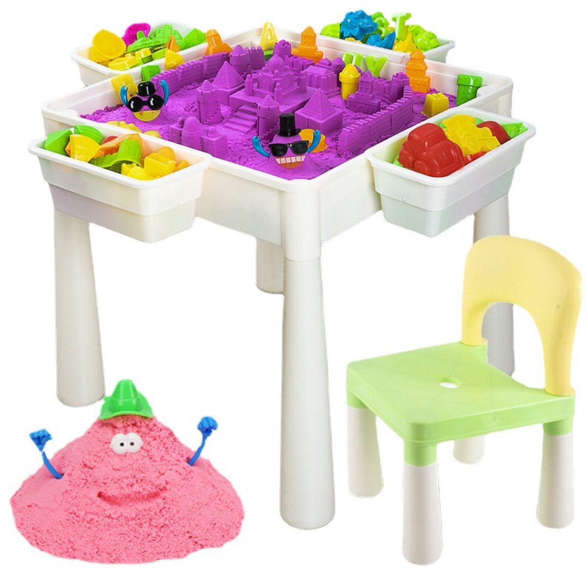 3-in-1 - Speeltafel - Voor - Magnetisch zand