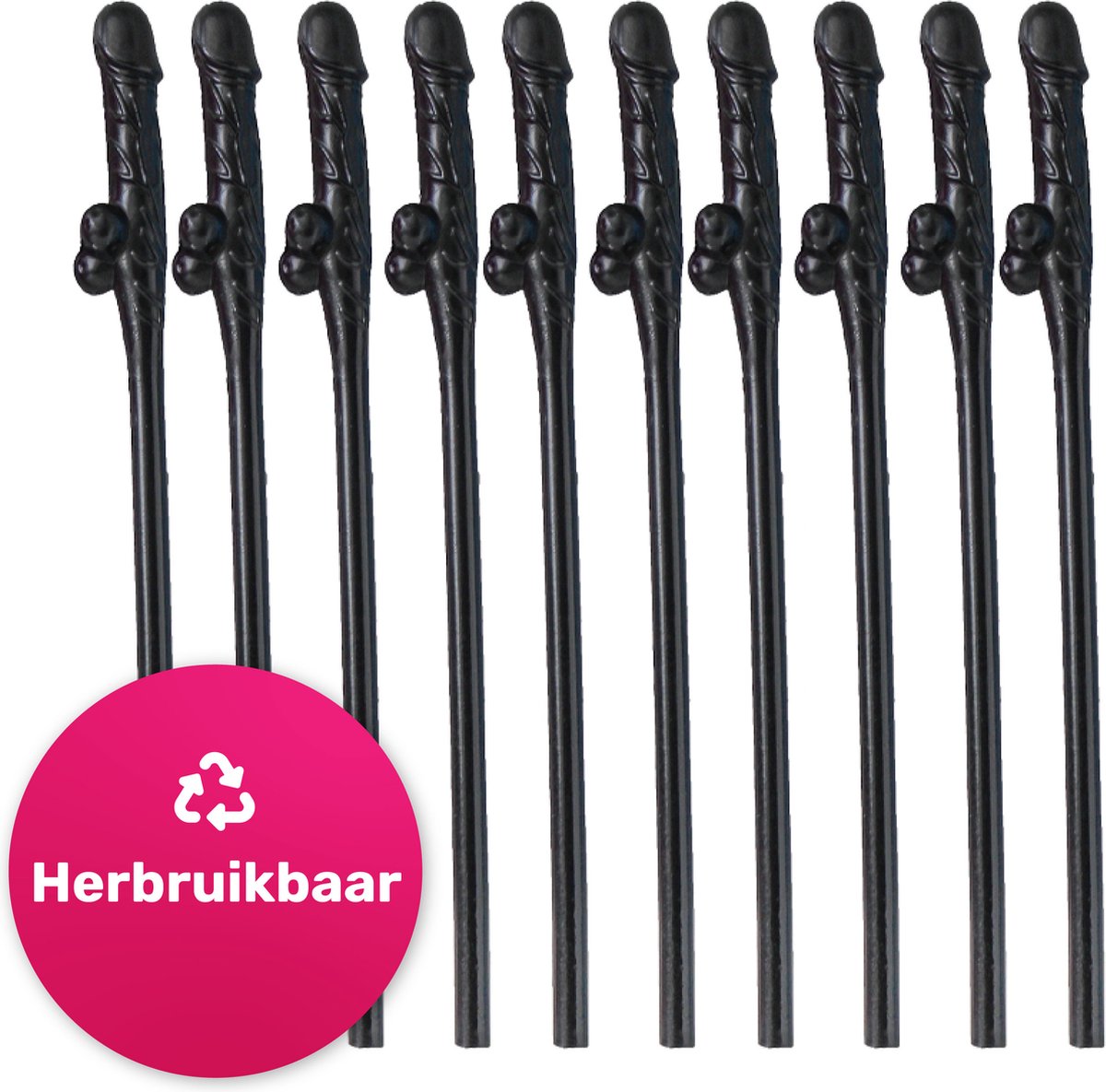 Piemel rietjes - 9 Pack - Herbruikbaar