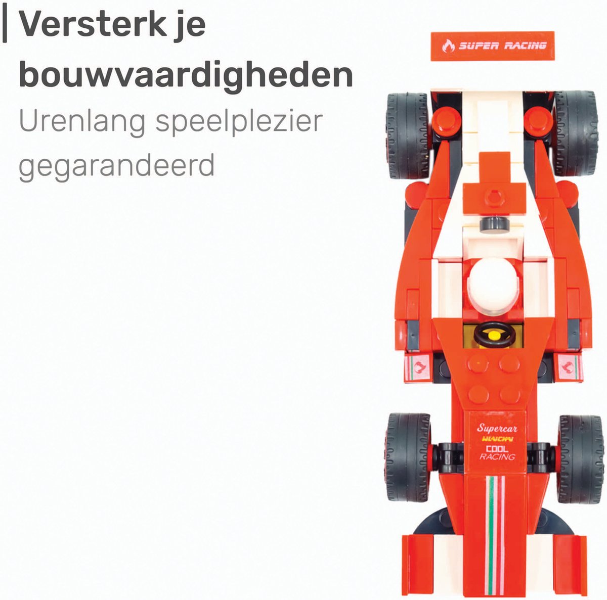 LBB Formule 1 race auto - 143 Bricks Bouwstenen