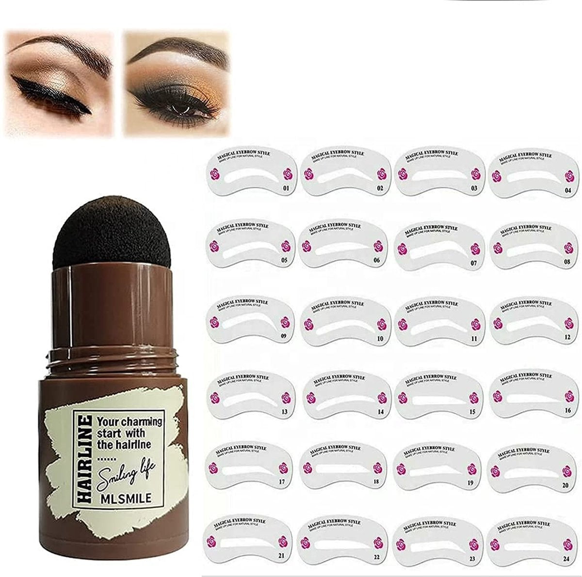 LBB Wenkbrauw stempel - Black - Brow stamp