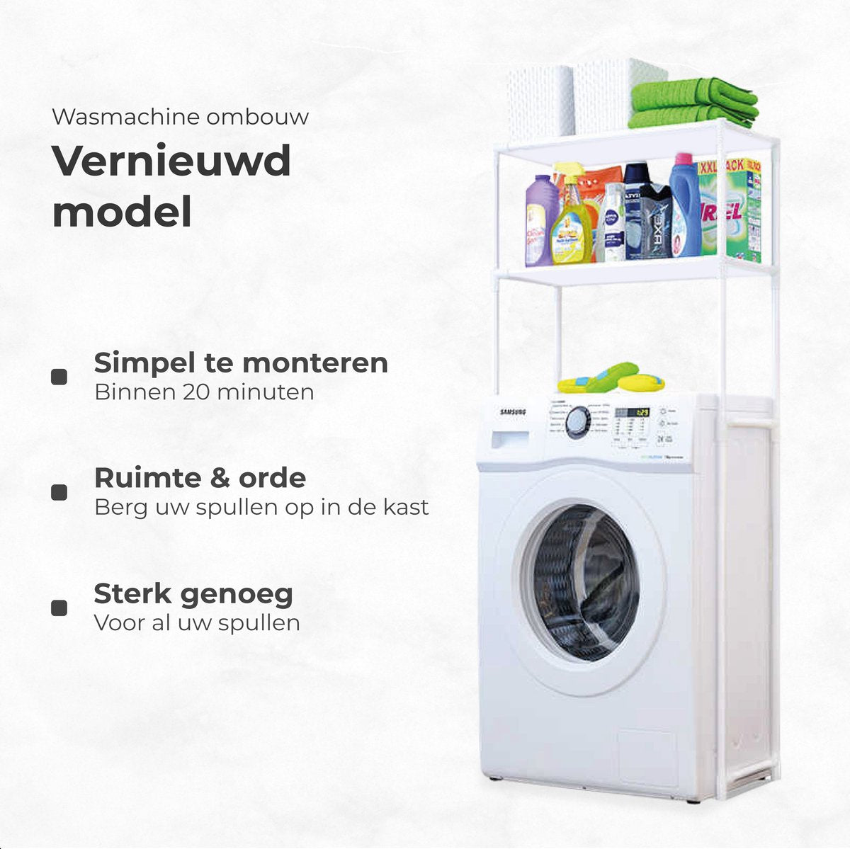 Luft - Wasmachine en Droger ombouw - 3 planken