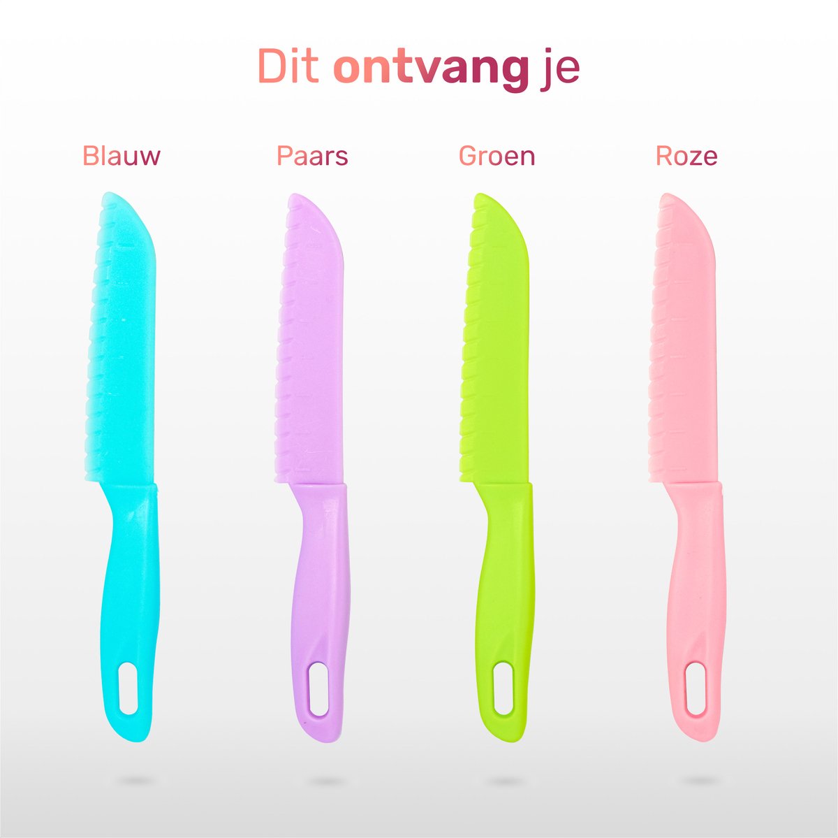 Qwali Kindermessenset 4 kleuren