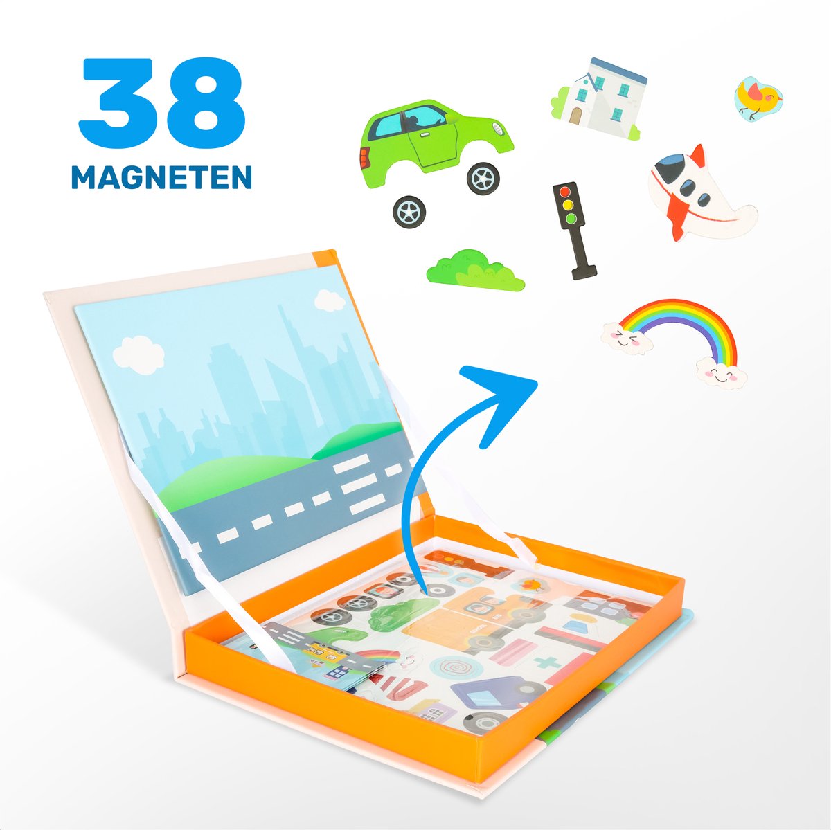 Magneetboek - Politie - 38 magneten