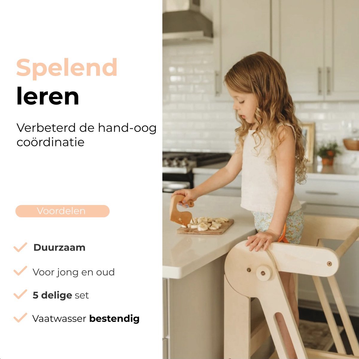 Houten Kindermessenset - 4-delig