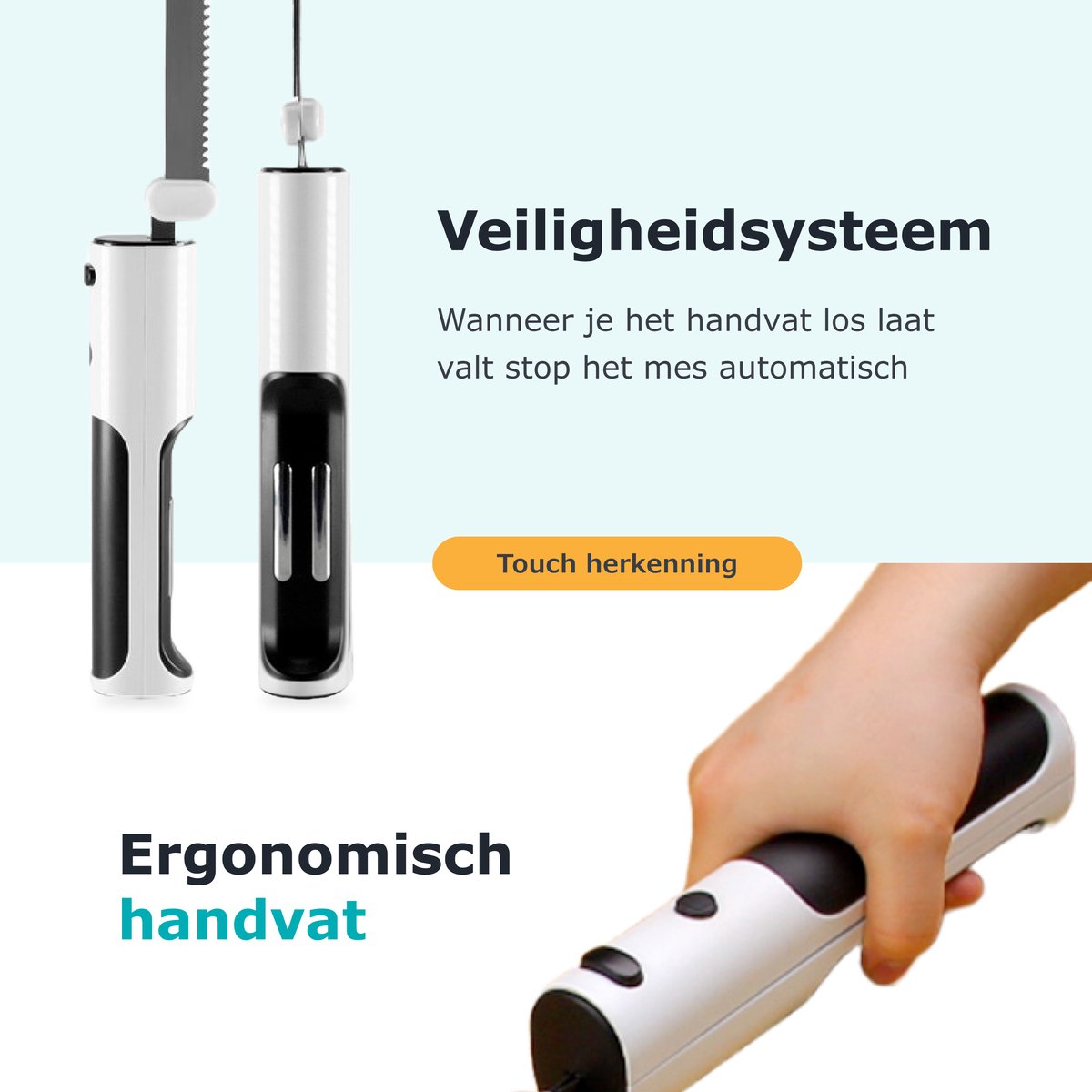 Skoov Elektrisch broodmes - 2024 - Draadloos