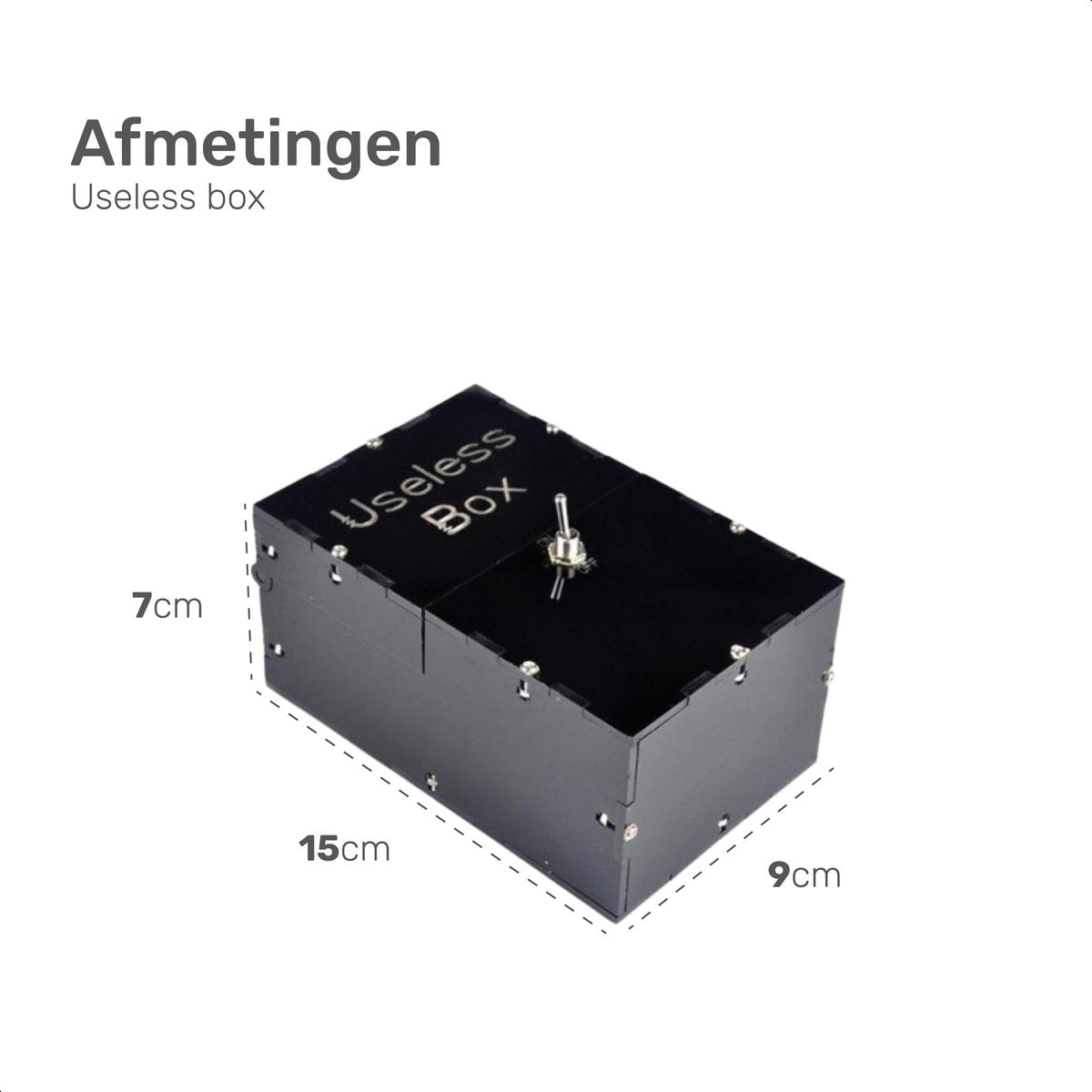 Useless box - Zwart
