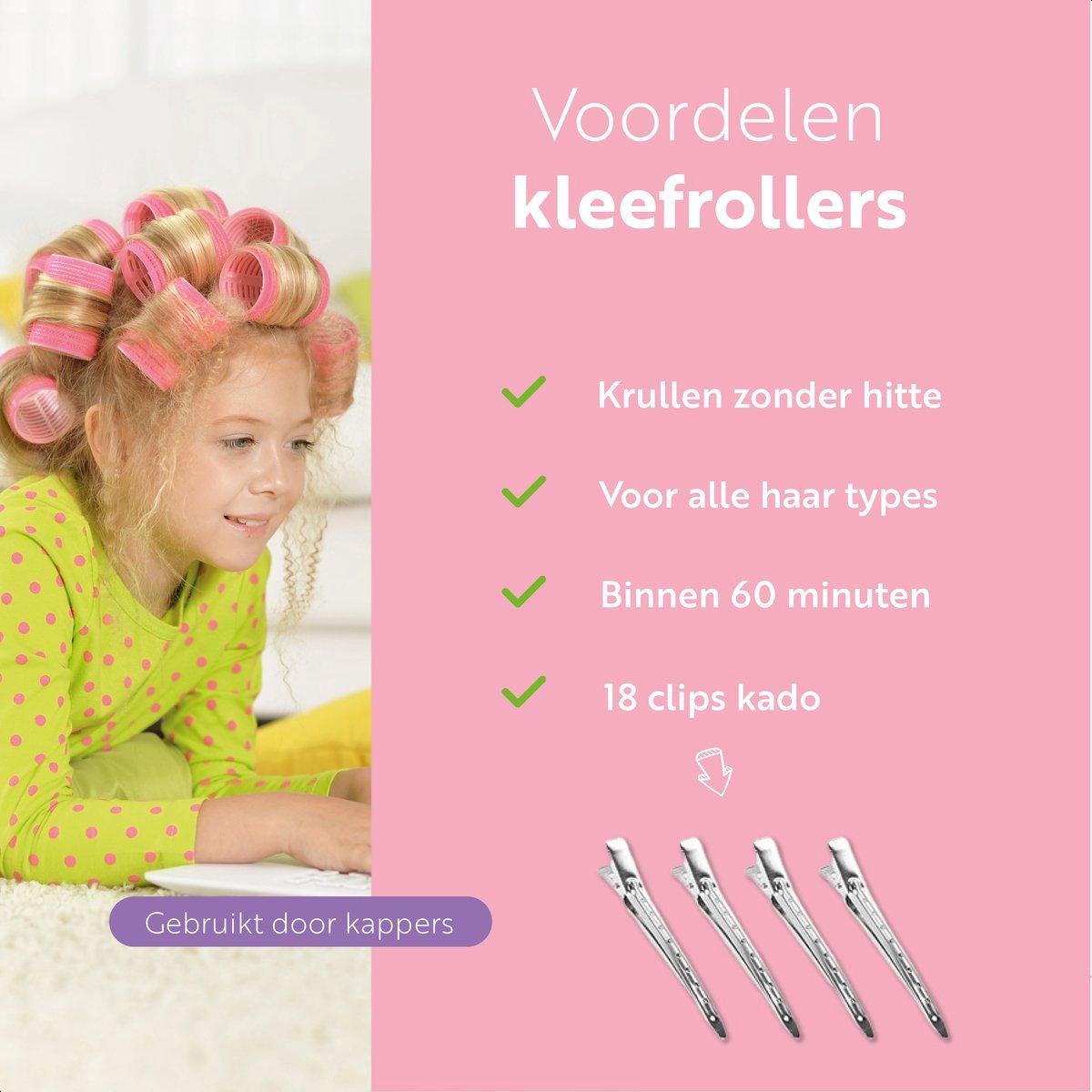 Krulspelden 36 stuks - 3 maten