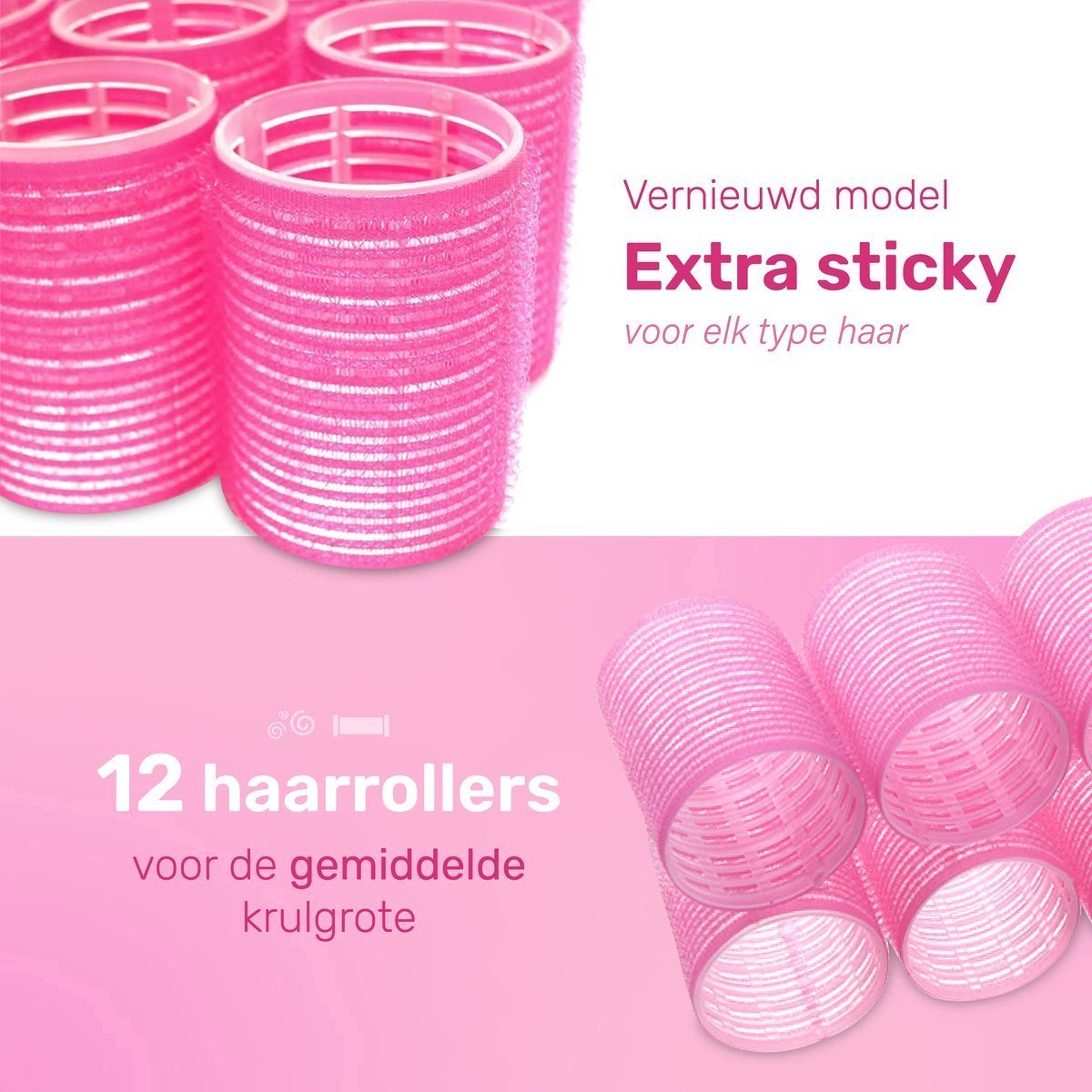 Haarkrulspelden 40 stuks - Incl. 16 haarklemmen