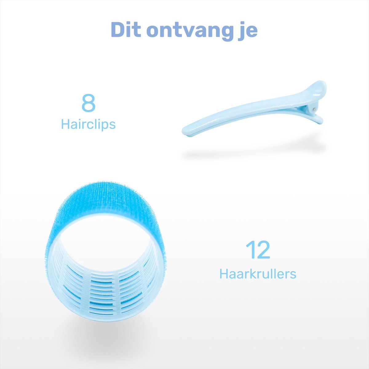 Krulspelden 24 stuks - Incl. 16 haarclips