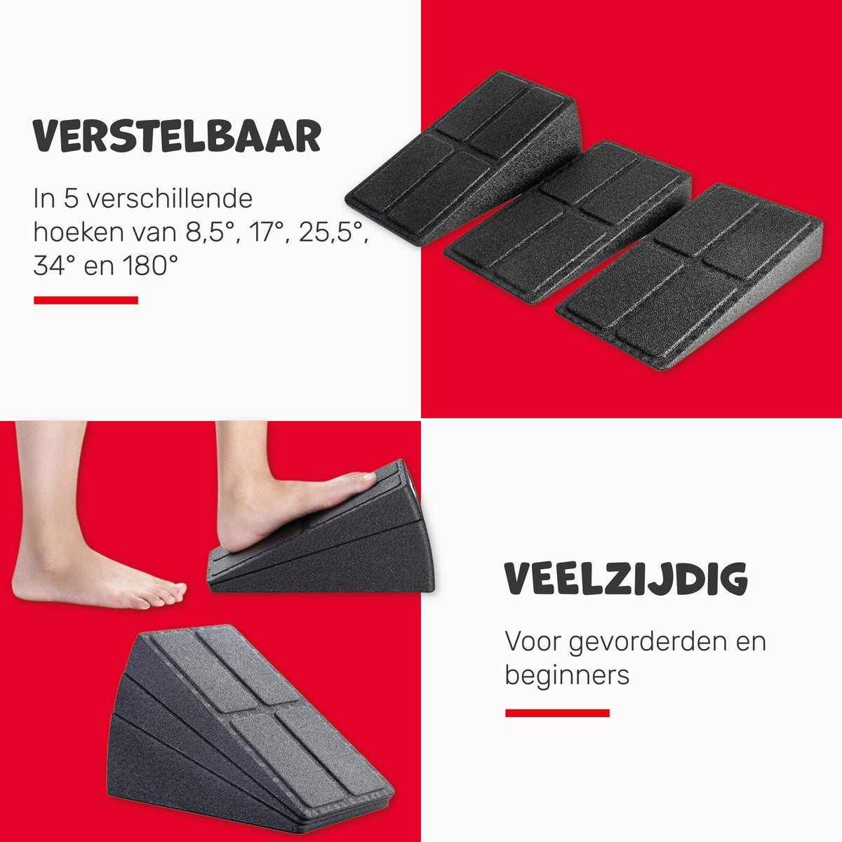 Slant Board - 3 Stuks - Squat block - Anti slip