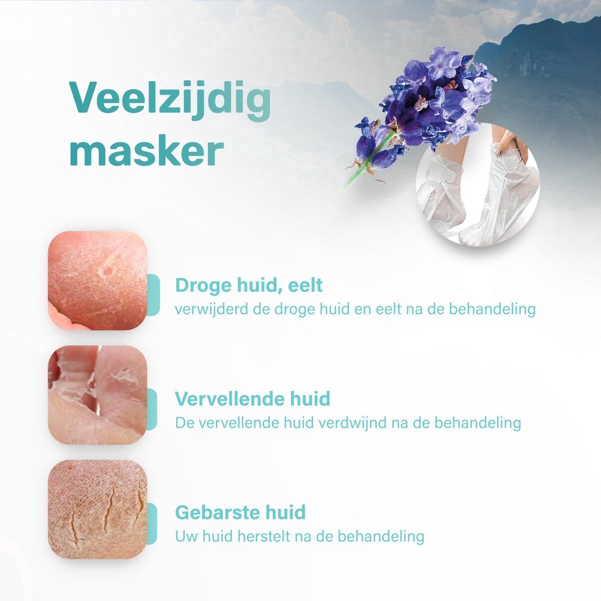 Soft & Silky - Eeltsokken - 4 Pack - Voetmasker