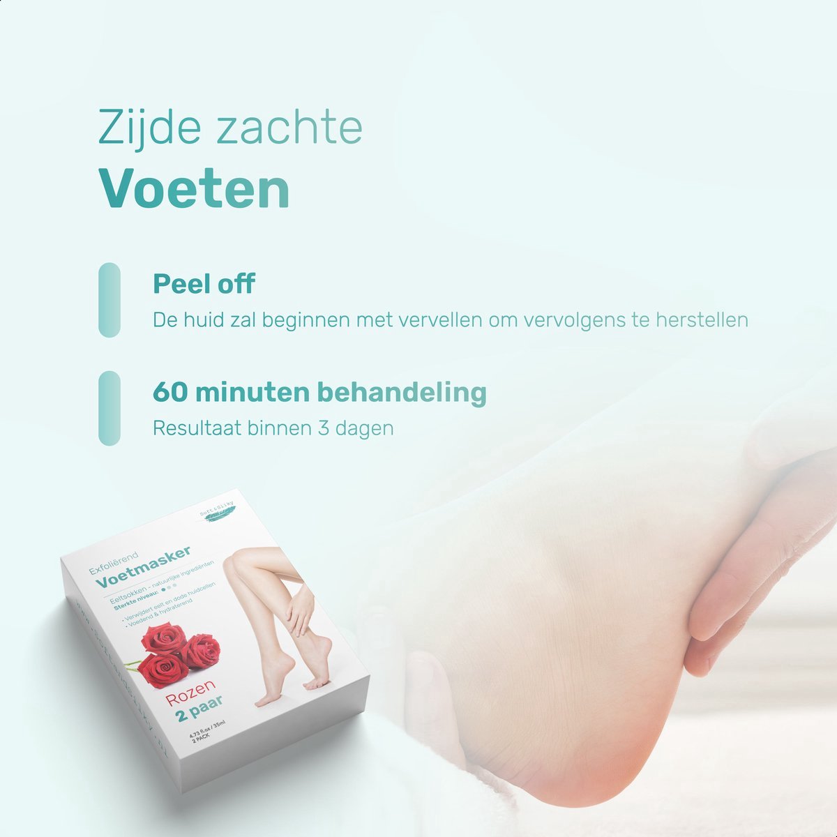 Soft & Silky Eeltsokken - 4 Pack - Rose