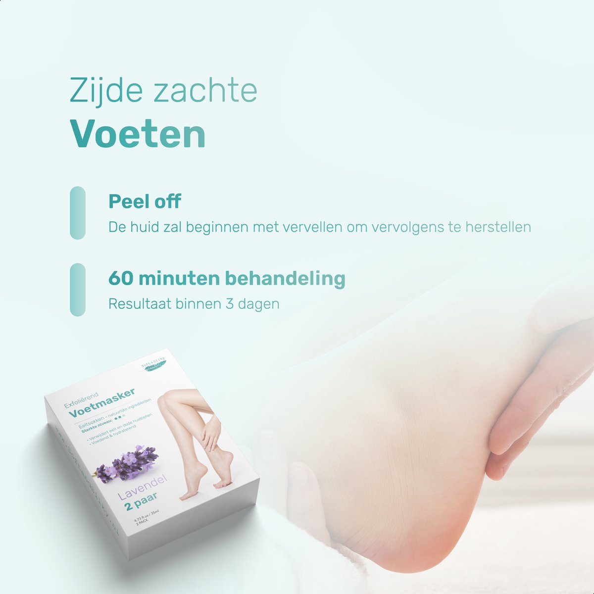 Soft & Silky Eeltsokken - 2 Pack - Voetmasker