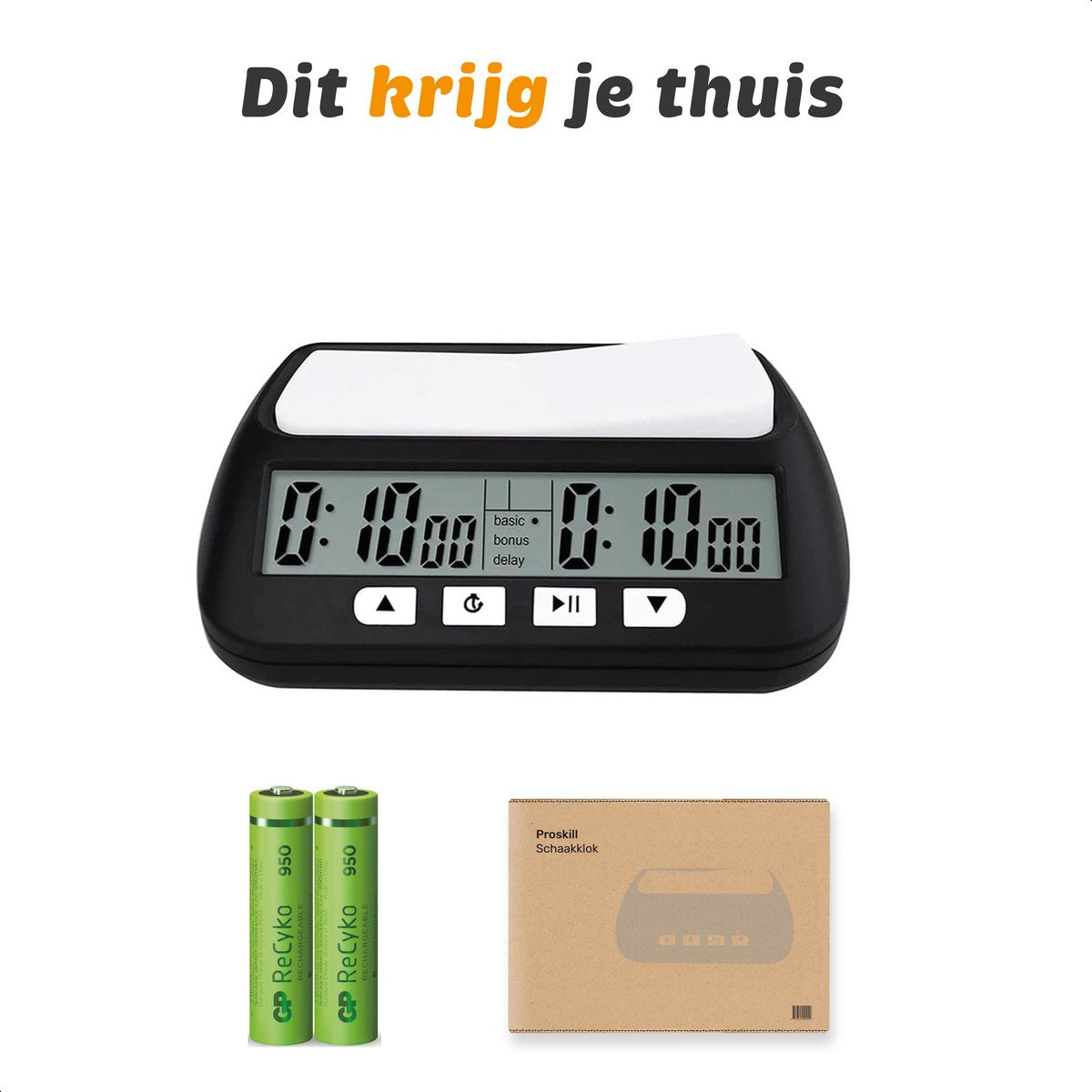 Pro Digitale Schaakklok - Incl. batterijen