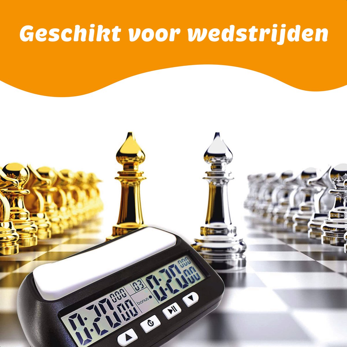 Pro Digitale Schaakklok - Incl. batterijen