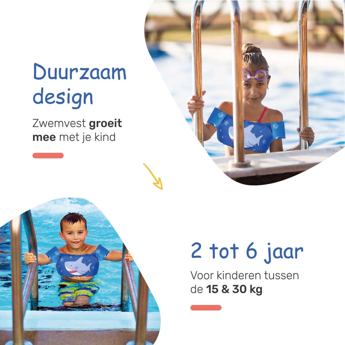 Qwali Puddle Jumper Haai - Zwemvest