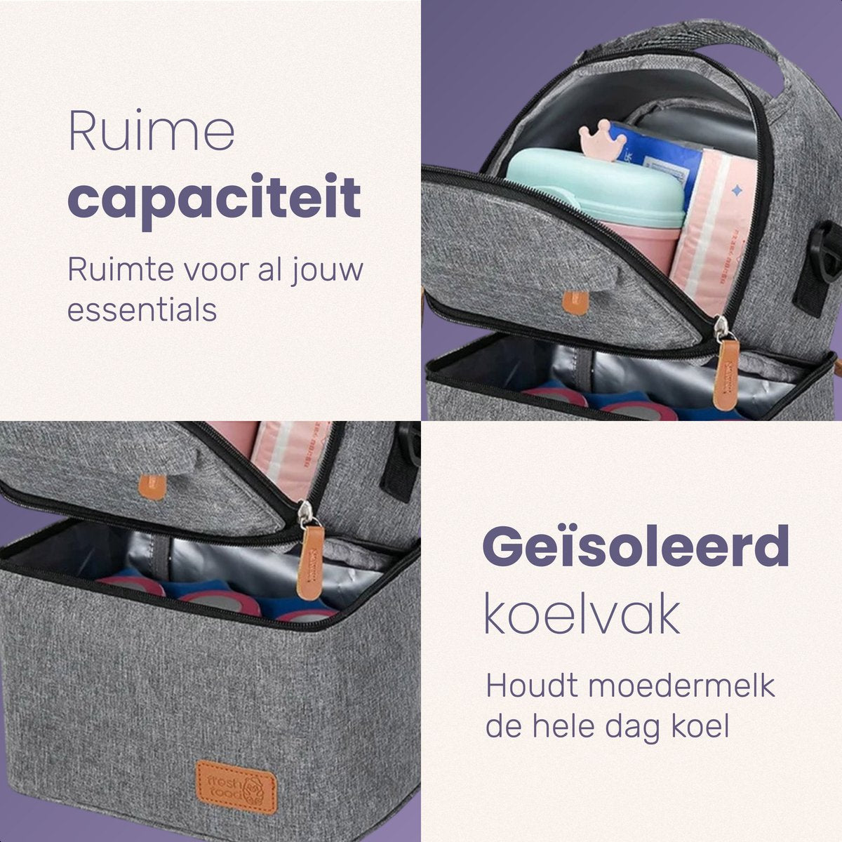Qwali Koeltas Moedermelk - Incl 2 koelelementen