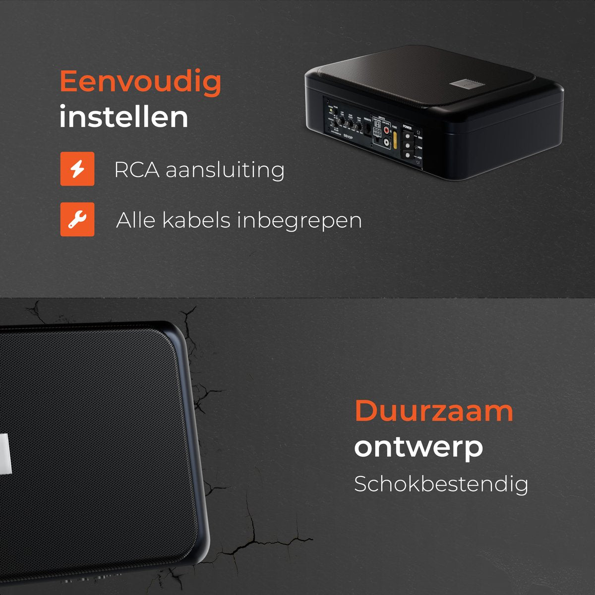 Skoov Auto Subwoofer Met Ingebouwde Versterker - 200W