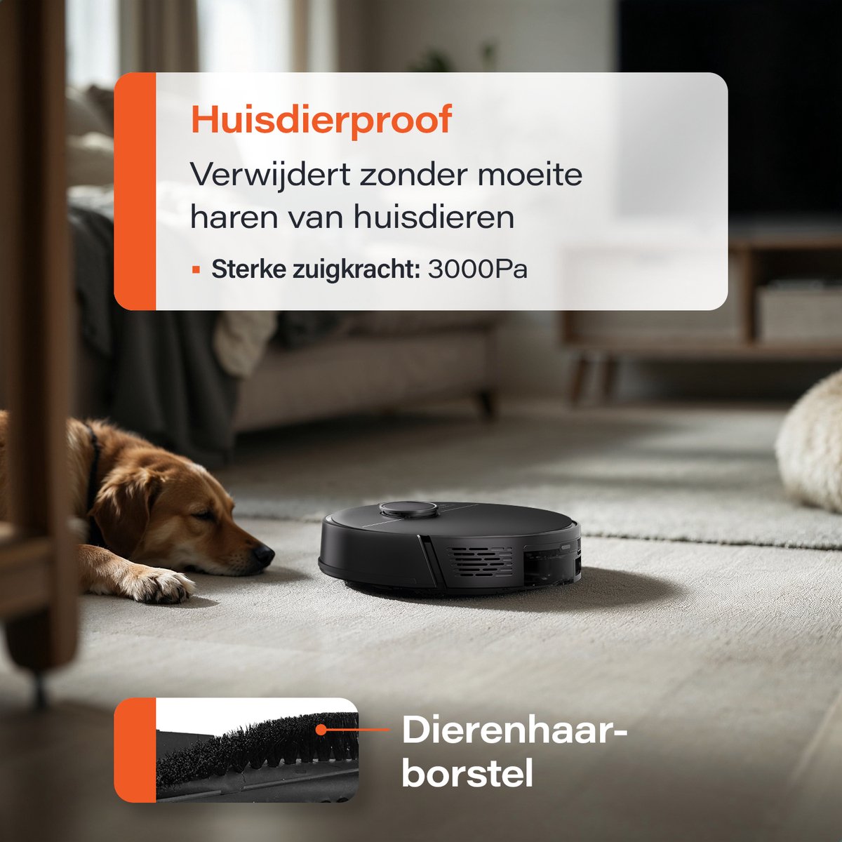 Skoov EcoPro Robotstofzuiger met Dweilfunctie - Met laad en leeg station