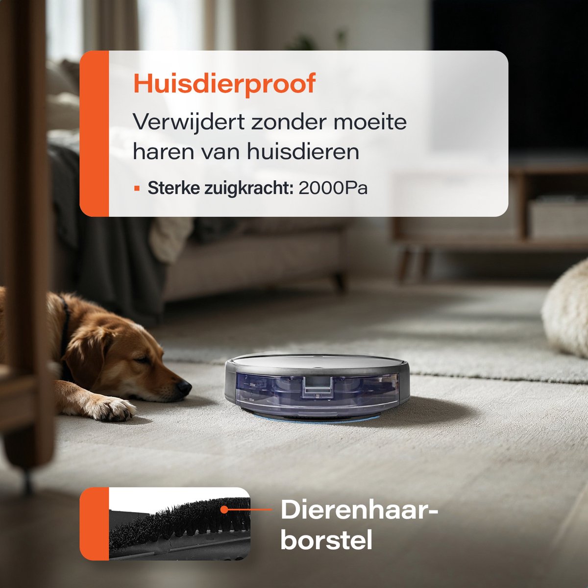 Skoov EcoPulse Robotstofzuiger met Dweilfunctie - Met laad station