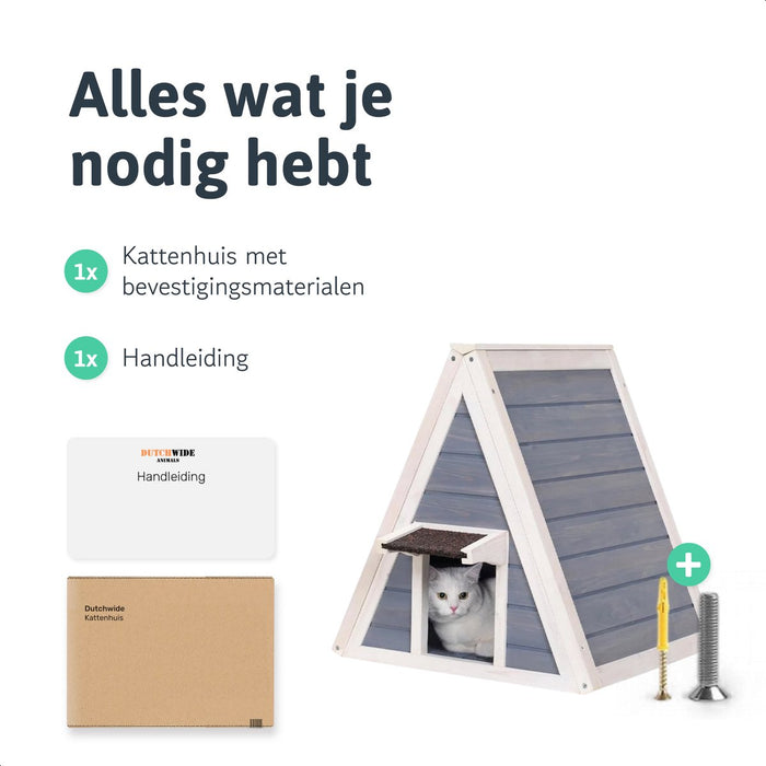 Dutchwide Kattenhuis - Voor buiten