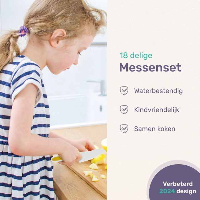 Qwali XL Montessori Kinder messen Set - 18 Delig