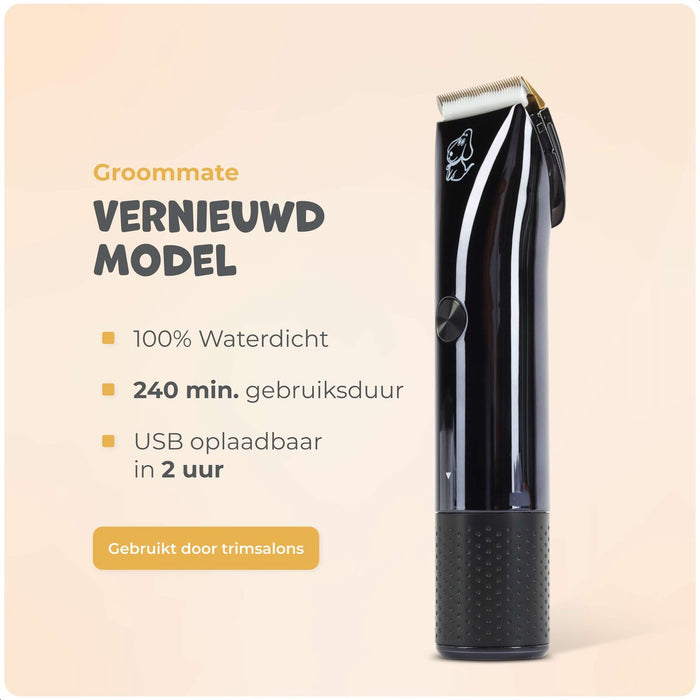 Dutchwide Groommate Hondentondeuse - Incl. 4 opzet stukken