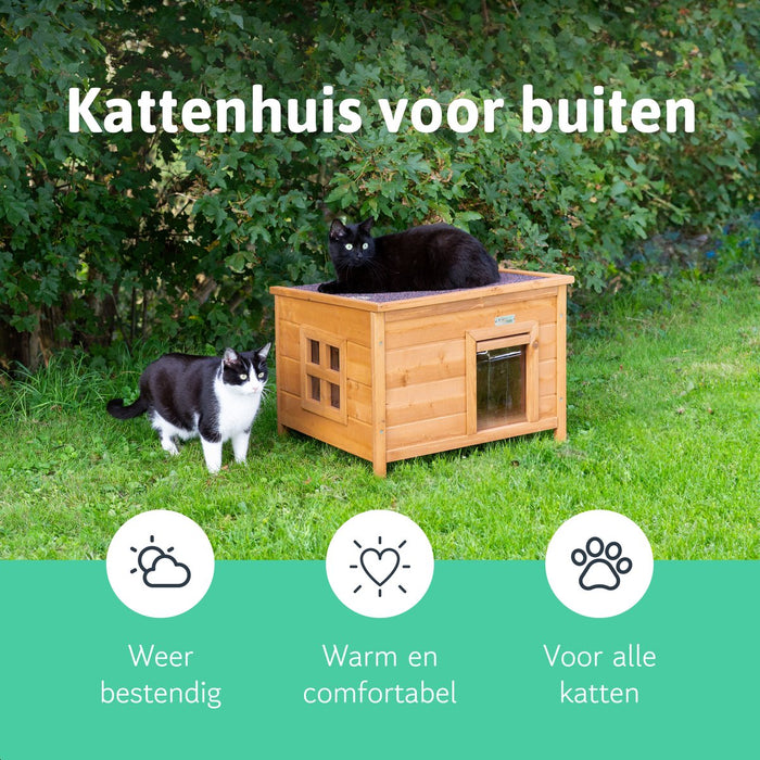 Dutchwide Kattenhuis voor buiten - Weerbestendig