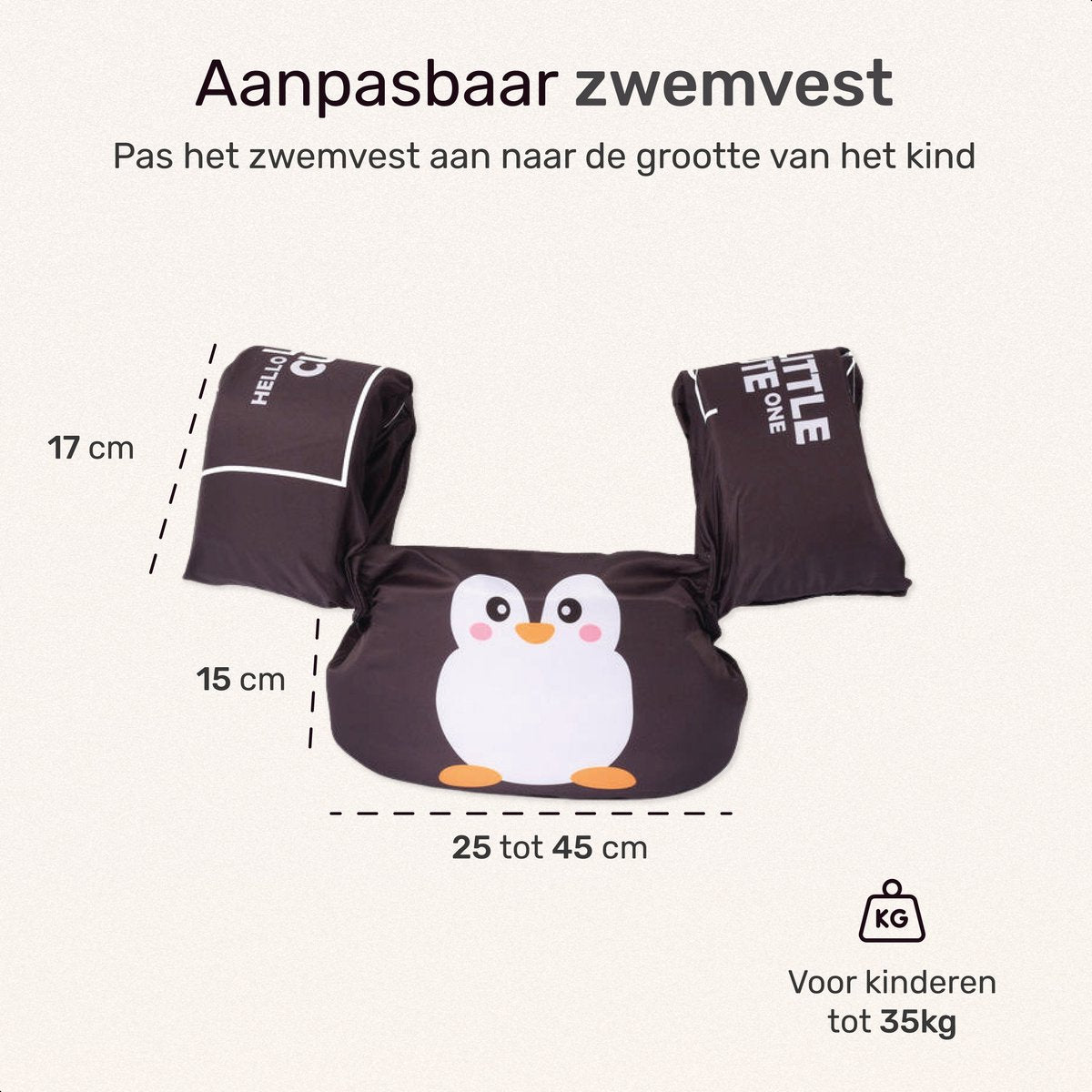 Qwali Puddle Jumper Pinguin - Zwemvest