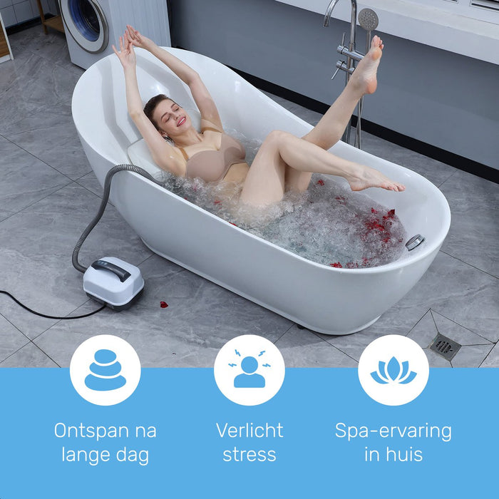 Bubbelbadmat voor in bad - Met kussen & afstandsbediening